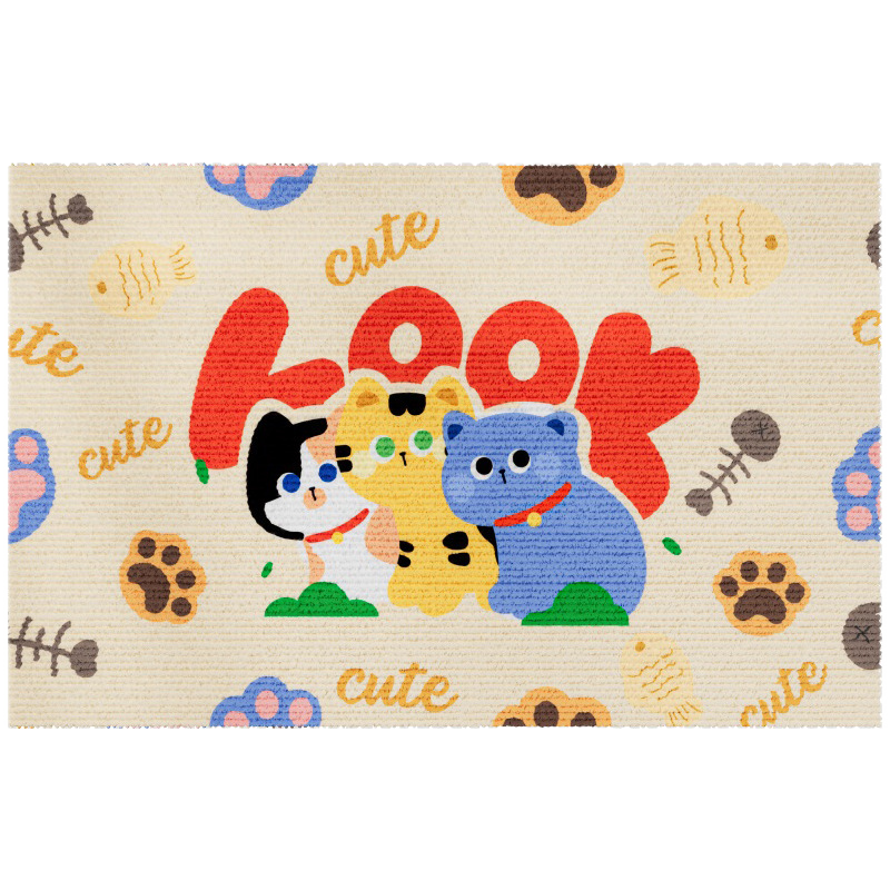 Furry Faces Cat Scratching Pad