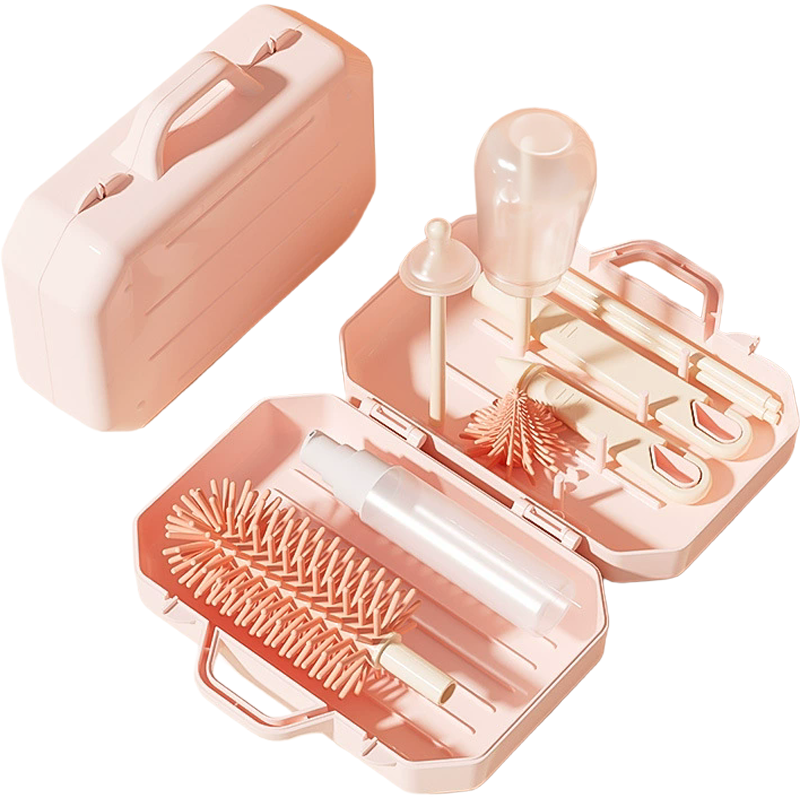 MiniSuitcase Baby Bottle Brush Travel Set